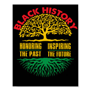 Honoring Past Inspiring Black History Month Poster