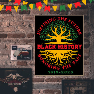 Honoring Past Inspiring Black History Month Poster