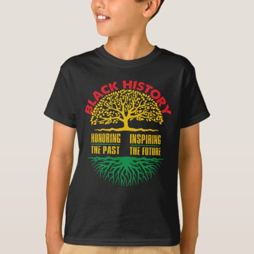 Honoring Past Inspiring Black History Month T_Shirt