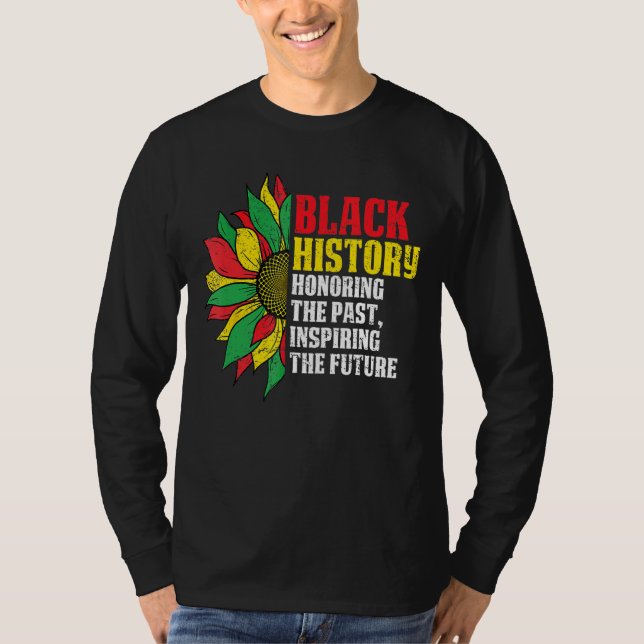 Honoring Past Inspiring Future  African Black Hist T-Shirt (Front)
