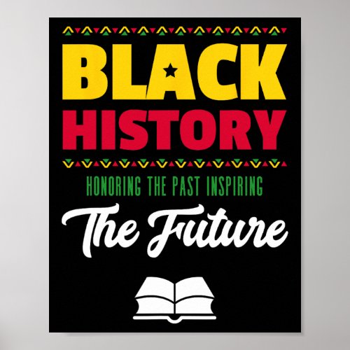 Honoring Past Inspiring Future African Black Histo Poster