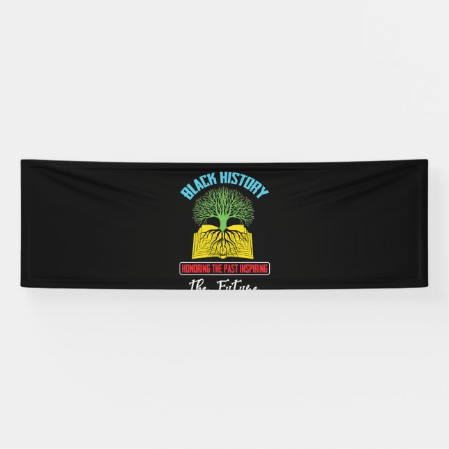 Honoring Past Inspiring Future Black History Month Banner (Horizontal)