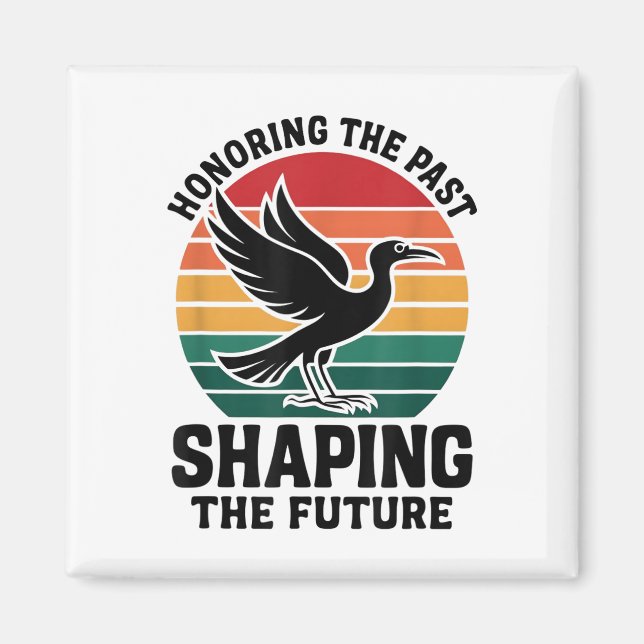 Honoring Past Inspiring Future Black History Month Magnet (Front)