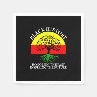Honoring Past Inspiring Future Black History Month Napkins
