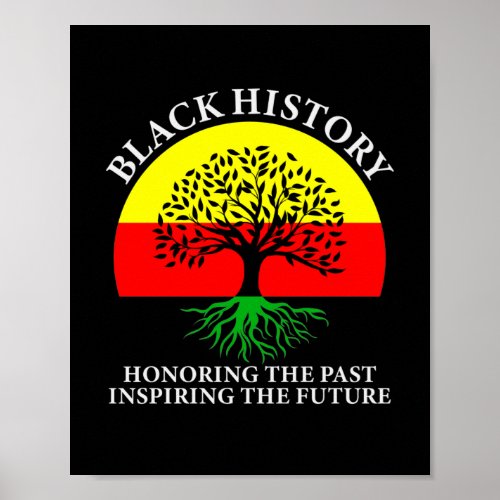 Honoring Past Inspiring Future Black History Month Poster