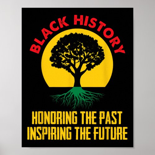 Honoring Past Inspiring Future Black History Month Poster