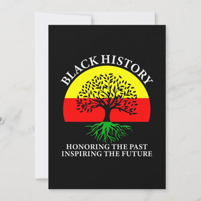 Honoring Past Inspiring Future Black History Month Save The Date (Front)