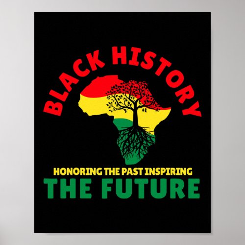 Honoring Past Inspiring Future Men Women Black His Poster