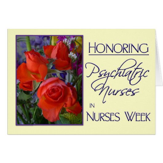 Honoring Psychiatric Nurses-Nurses Week Cards (Front Horizontal)