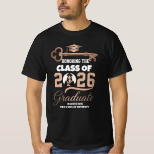 Honoring The Class of 2026 Personalized Graduate K T-Shirt
