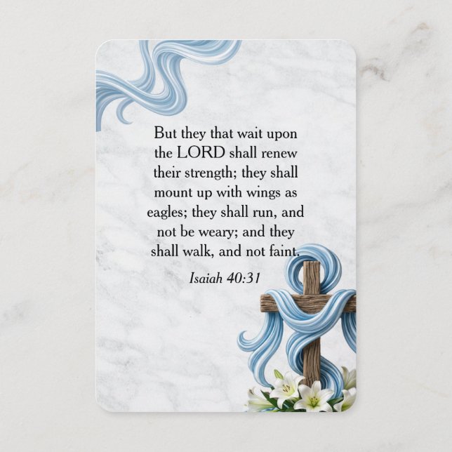 Honoring the Life Funeral Card (Back)
