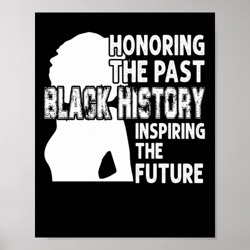 Honoring The Past Black History Inspiring The Futu Poster