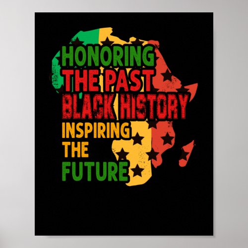 Honoring The Past Black History Inspiring The Futu Poster