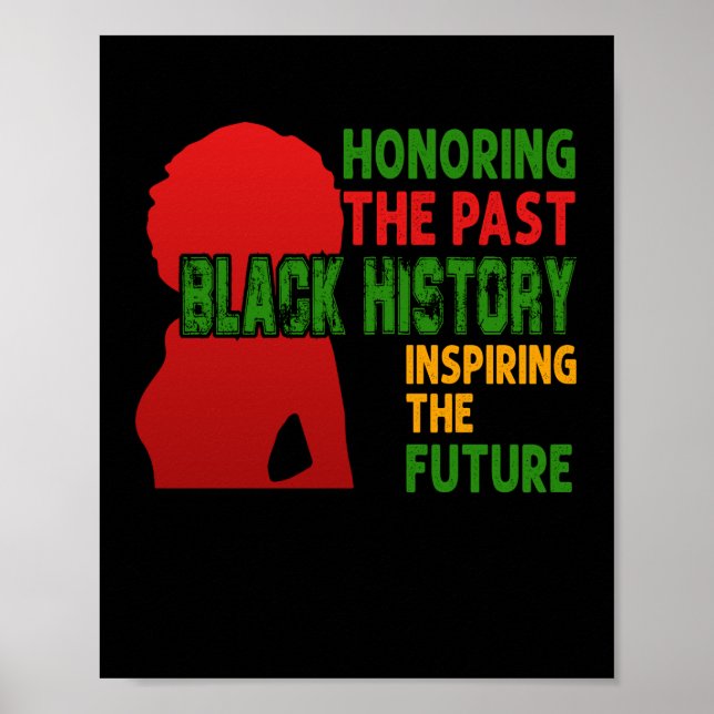 Honoring The Past Black History Inspiring The Futu Poster (Front)