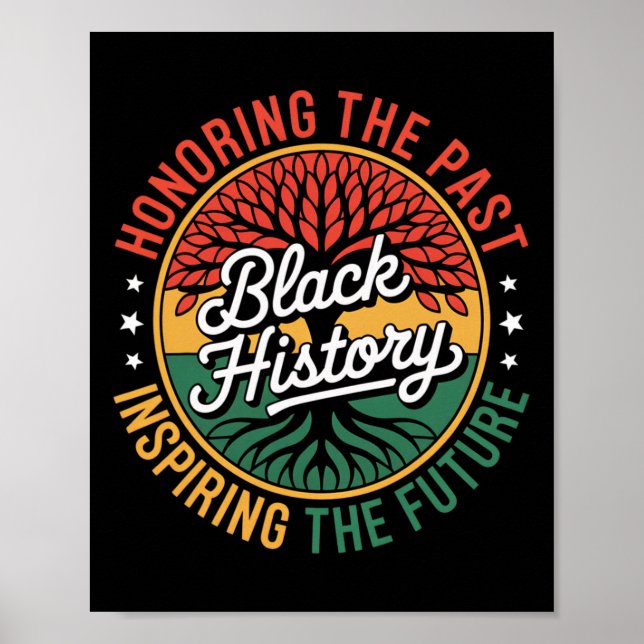 Honoring The Past Inspiring The Future, Black Hist Poster (Front)