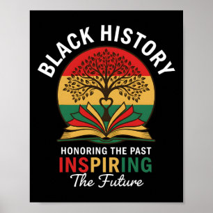 Honoring The Past Inspiring The Future Black Histo Poster