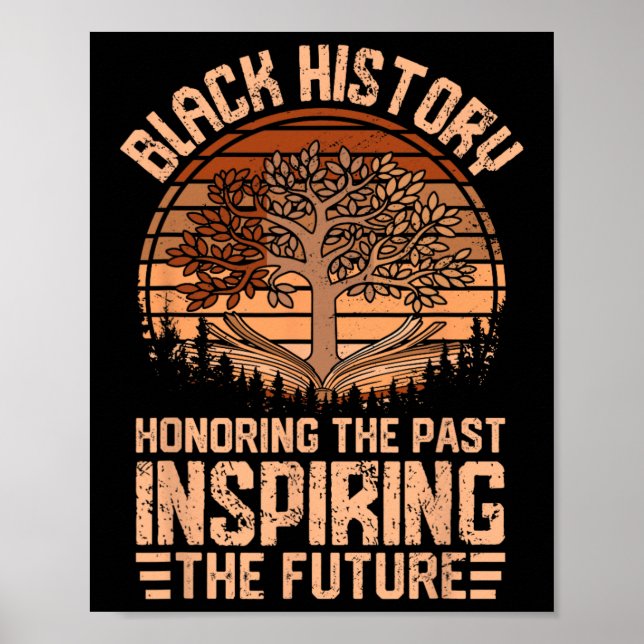 Honoring The Past Inspiring The Future Black Histo Poster (Front)
