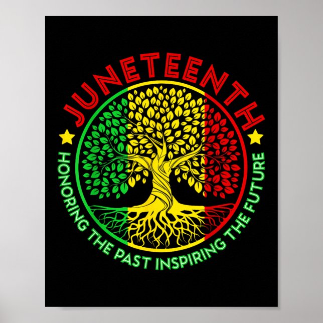 Honoring The Past Inspiring The Future Juneteenth  Poster (Front)