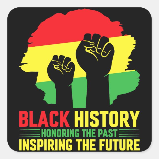 Honoring The Past Inspiring The Future Square Sticker (Front)