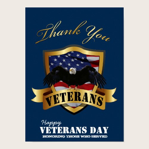 Honoring those who served.  Happy Veterans Day Poster