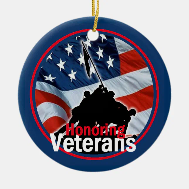 Honoring Veterans Ornament (Front)