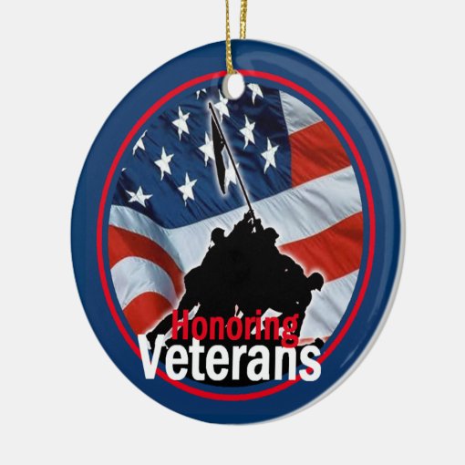 Honoring Veterans Ornament | Zazzle