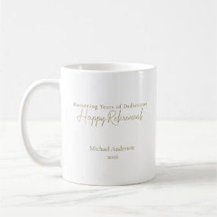 Honoring Years of Dedication Personalized Coffee Mug