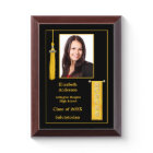 Honors Graduation Gold Photo Award Plaque