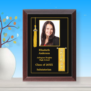 Honors Graduation Gold Photo Award Plaque