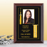 Honors Graduation Gold Photo Award Plaque at Zazzle