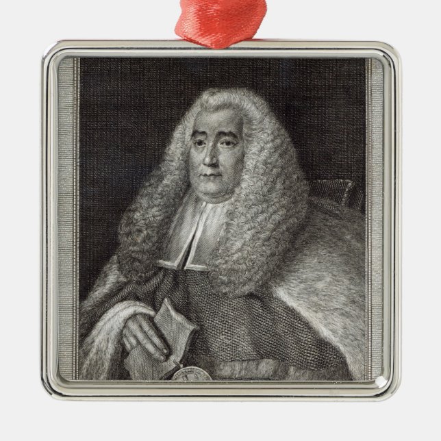 Honourable Mr Justice Blackstone Metal Ornament (Front)