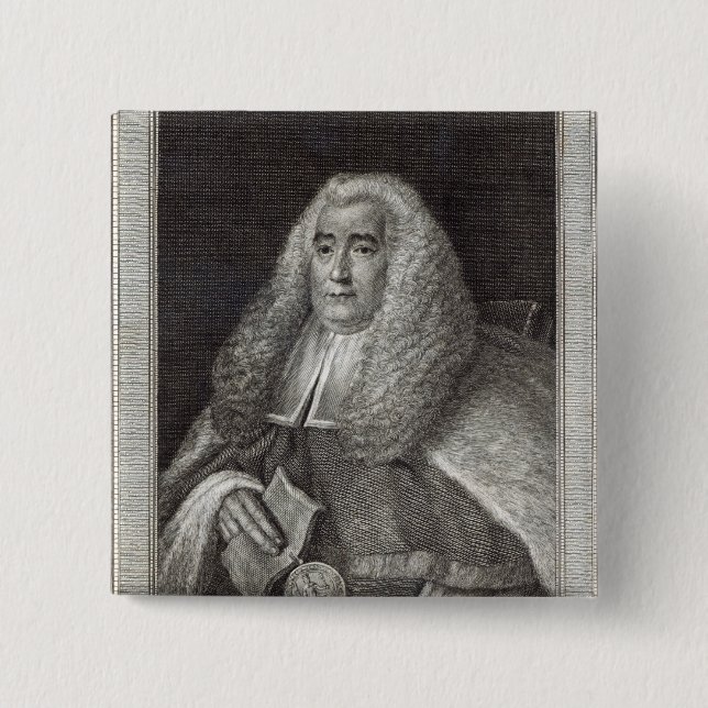 Honourable Mr Justice Blackstone Pinback Button (Front)