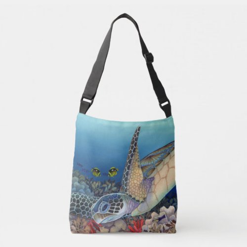 Honu Green Sea Turtle Crossbody Bag