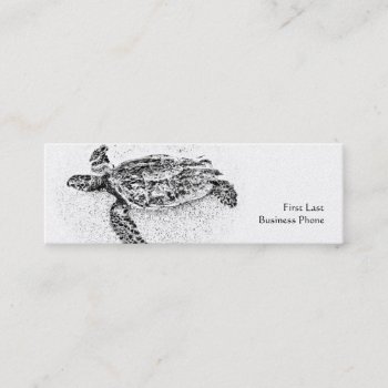 Honu - Hawaiian Sea Turtle Mini Business Card by SilverSpiral at Zazzle