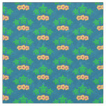 Honu Hawaiian Tribal Green Sea Turtles Fabric