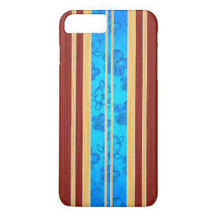 Honu Hawiian Faux Wood Surfboard iPhone 8 Plus/7 Plus Case