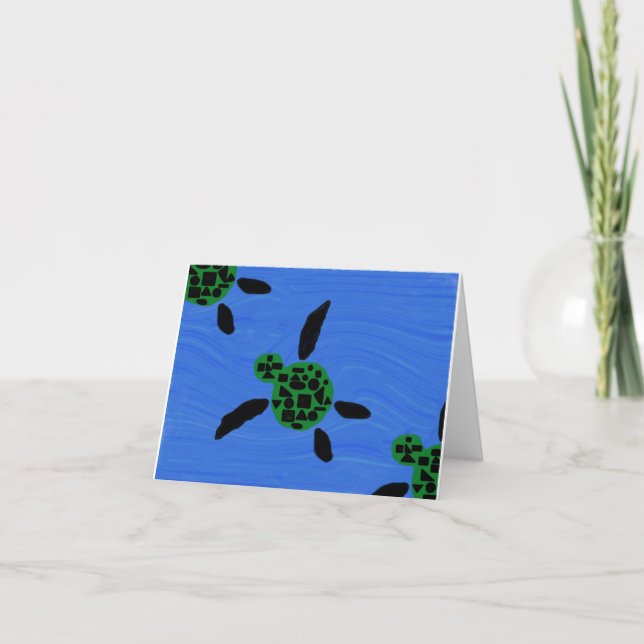 HONU NOTE CARD (HAWAIIAN SERIES) (Front)