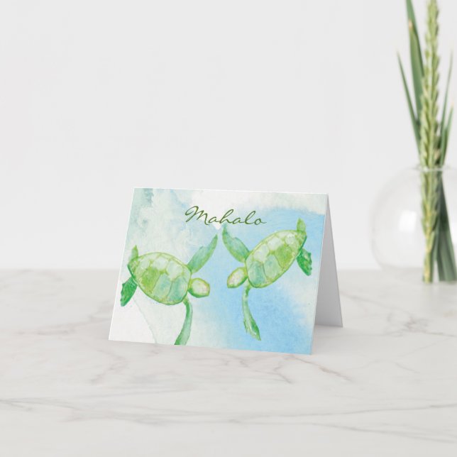 Honu Pair Thank you cards (Front)