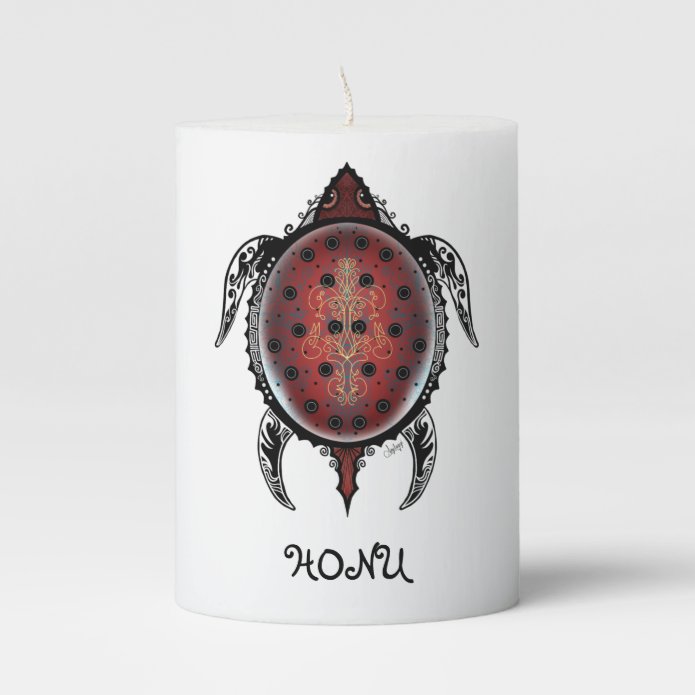 Honu Pillar Candle