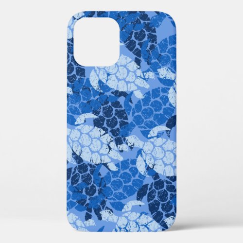 Honu Sea Turtle Hawaiian Aloha Blue  iPhone 12 Pro Case