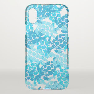 Honu Sea Turtle Hawaiian Aloha  - Turq iPhone X Case