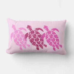 Honu Sea Turtle Hawaiian Reversible Engineered Lumbar Pillow