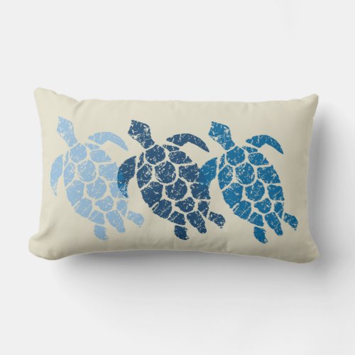 Honu Sea Turtle Hawaiian Reversible Engineered Lumbar Pillow