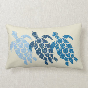 Honu Sea Turtle Hawaiian Reversible Engineered Lumbar Pillow