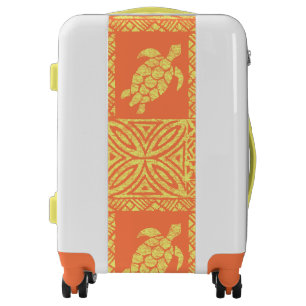 Honu Tapa Hawaiian Primitive Turtle Luggage