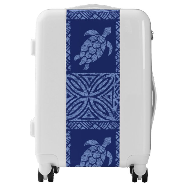 Honu Tapa Hawaiian Primitive Turtle Luggage (Front)