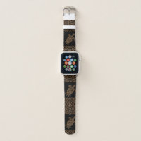 Honu Tapa Hawaiian Turtle Primitive Apple Watch Band