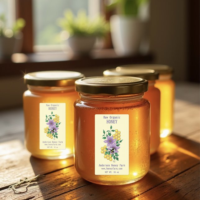 Hony bee Farm Yellow Lavender Labels (Creator Uploaded)