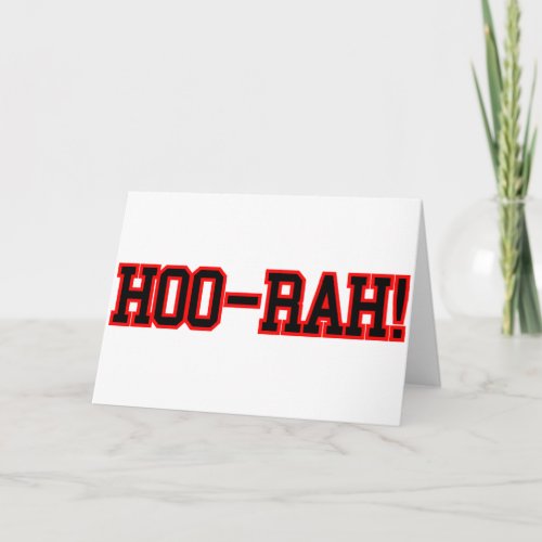 HOO RAH CARD