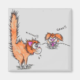 Hooch the cat magnet